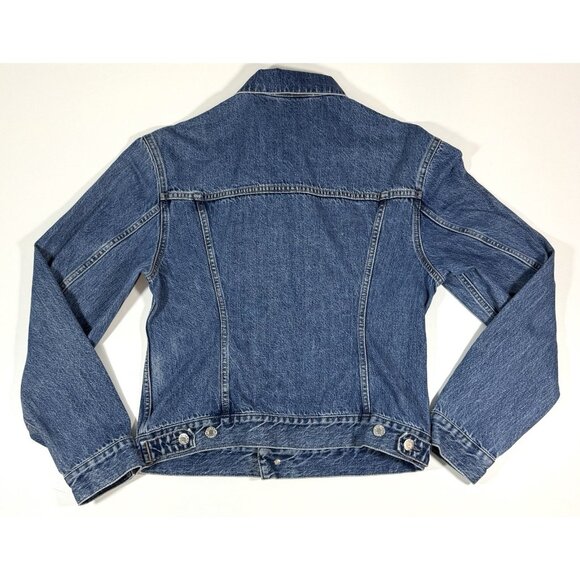 Helmut Lang Womens Denim Trucker Jean Jacket Size Large Made In Italy - Picture 3 of 8